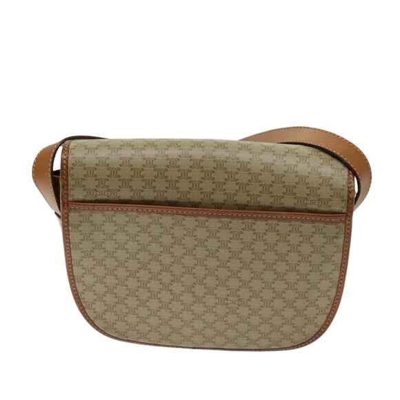 CELINE Macadam Canvas Shoulder Bag Beige - Picture 3 of 12